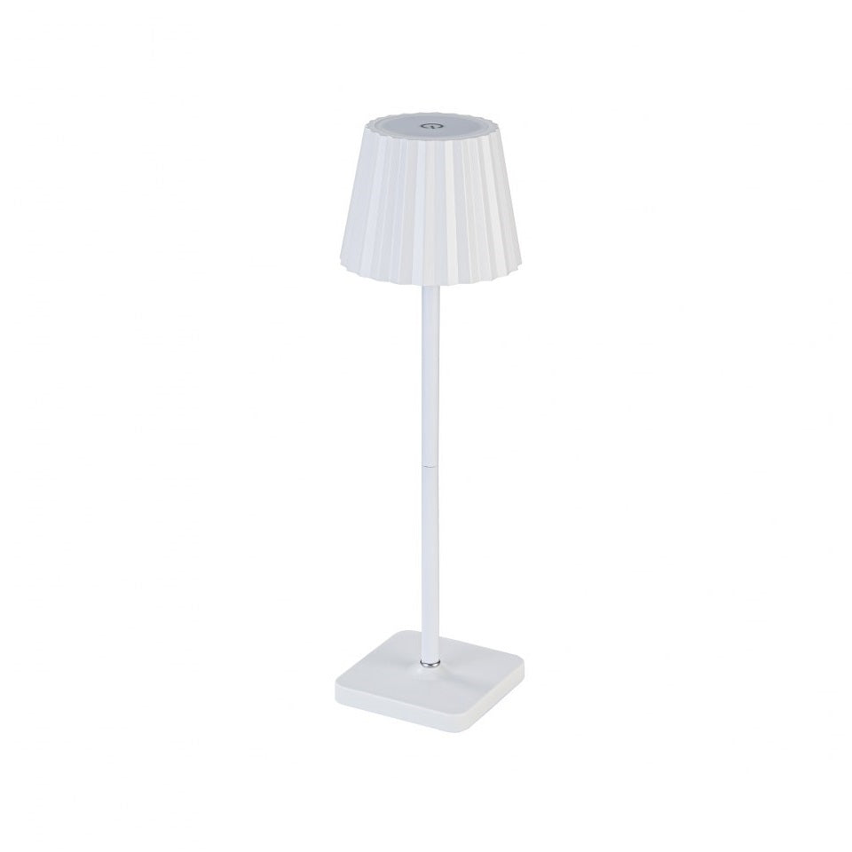 Lampara De Mesa Portatil Con Bateria CCT Blanco