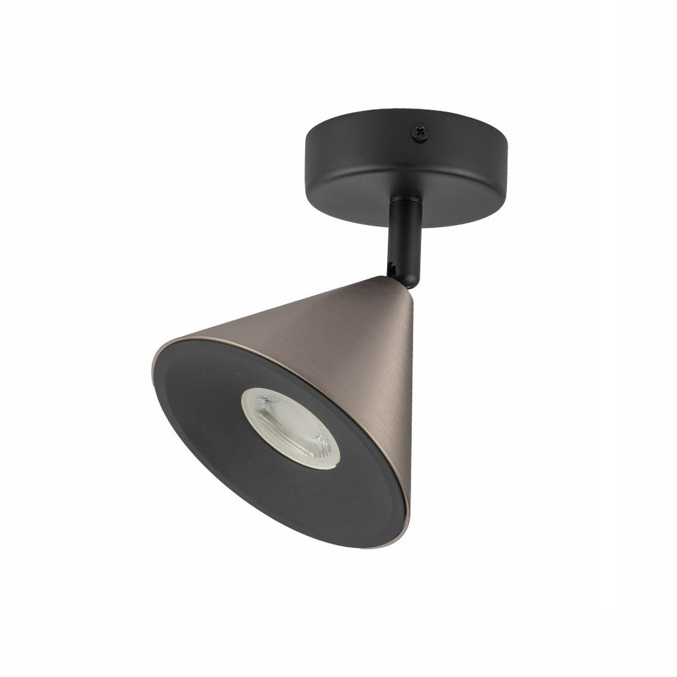 Foco Superficie GU10 Horn Gris