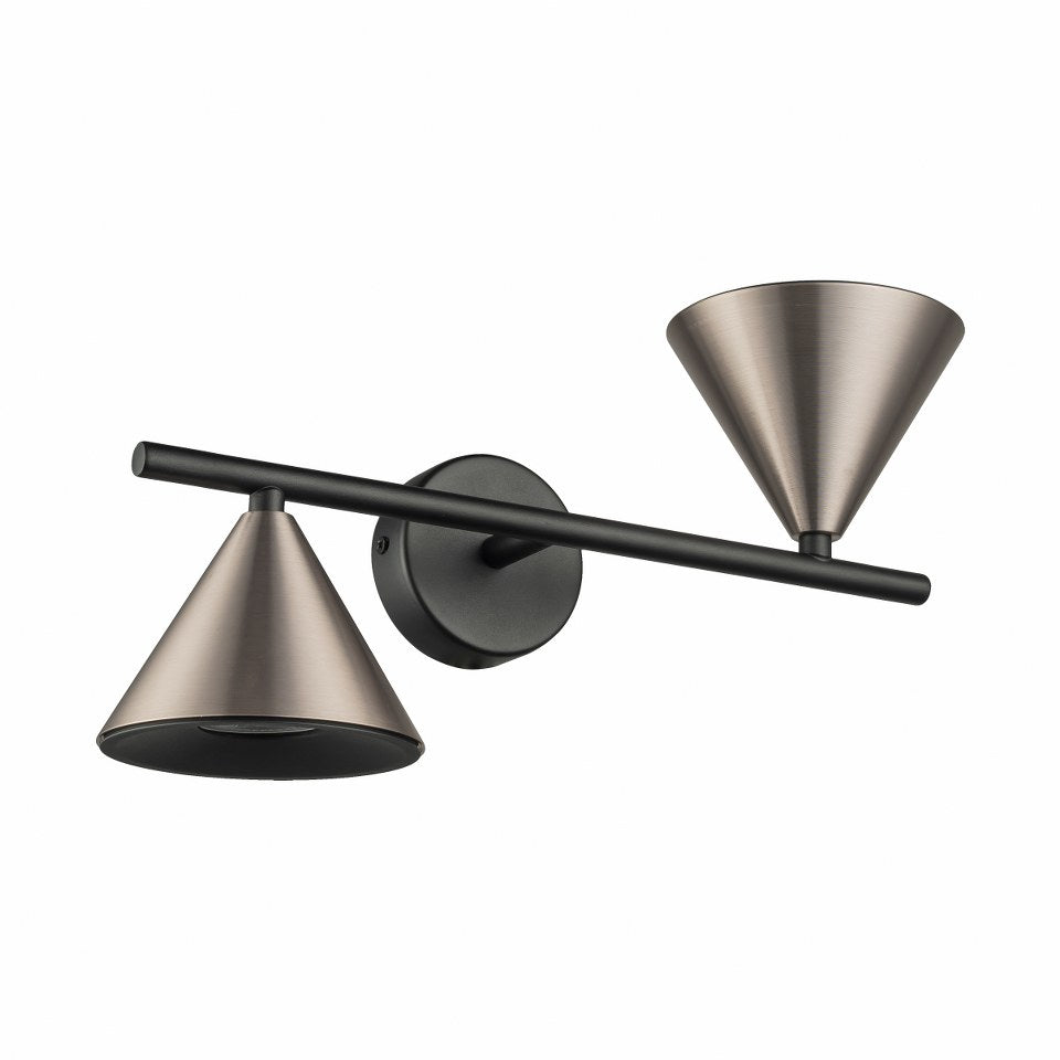 Aplique De Pared Con Dos Focos GU10 Gris 