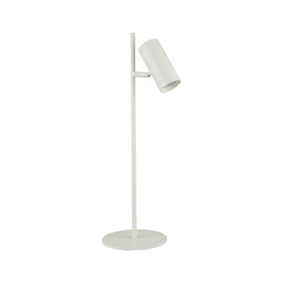 Lampara De Mesa Foco Moderno Blanco