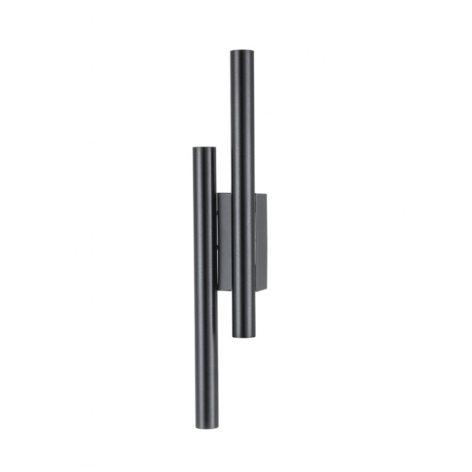 Aplique interior LED 4 bombillas G9 Negro Brillante