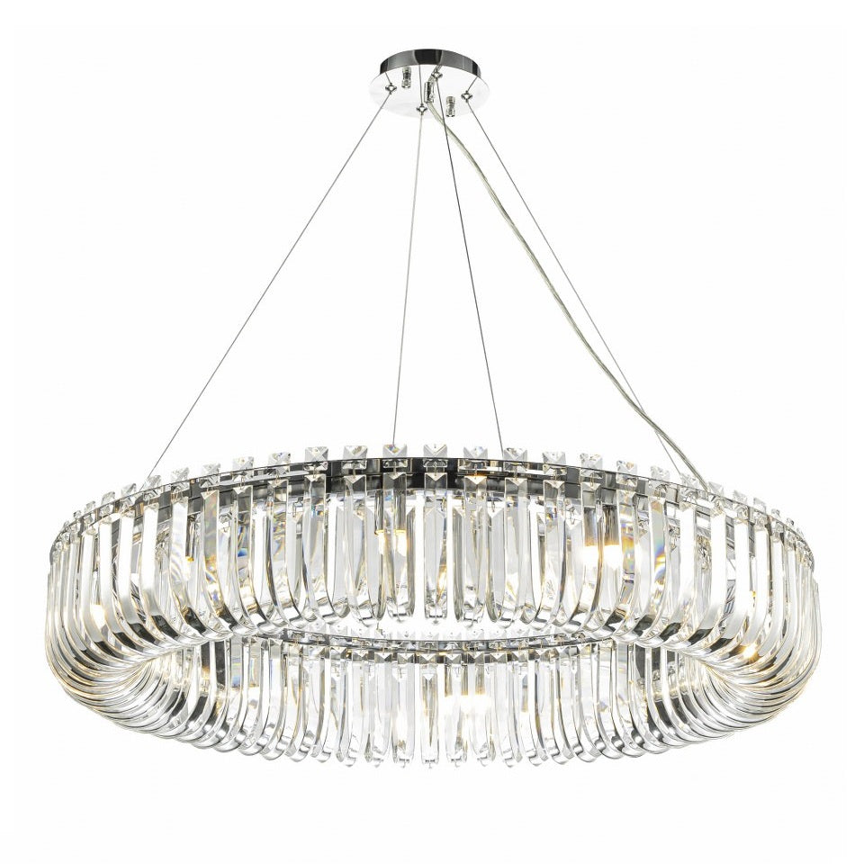 Lámpara colgante de cristal CARV - CLN131-D80P