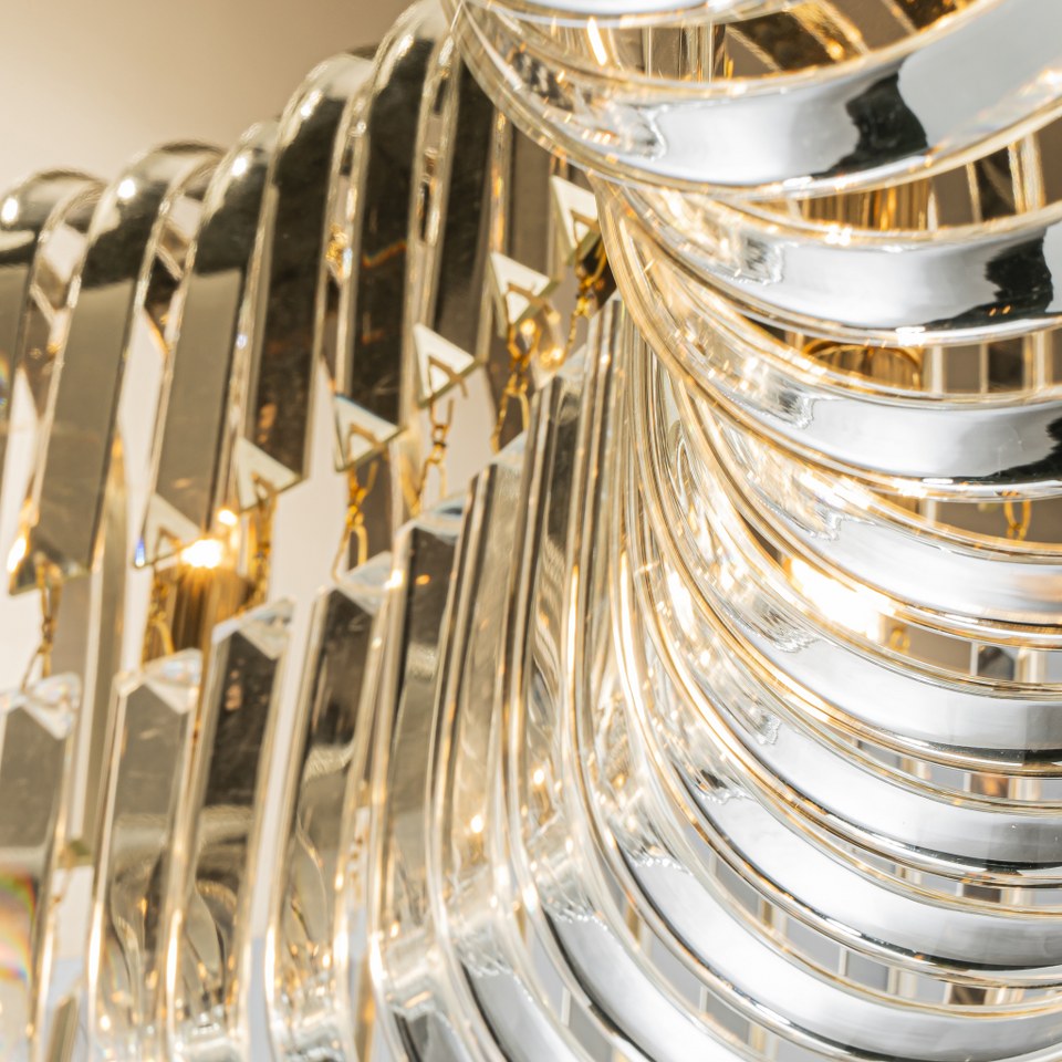 Lámpara techo de cristal CARV - CLN132-D80C