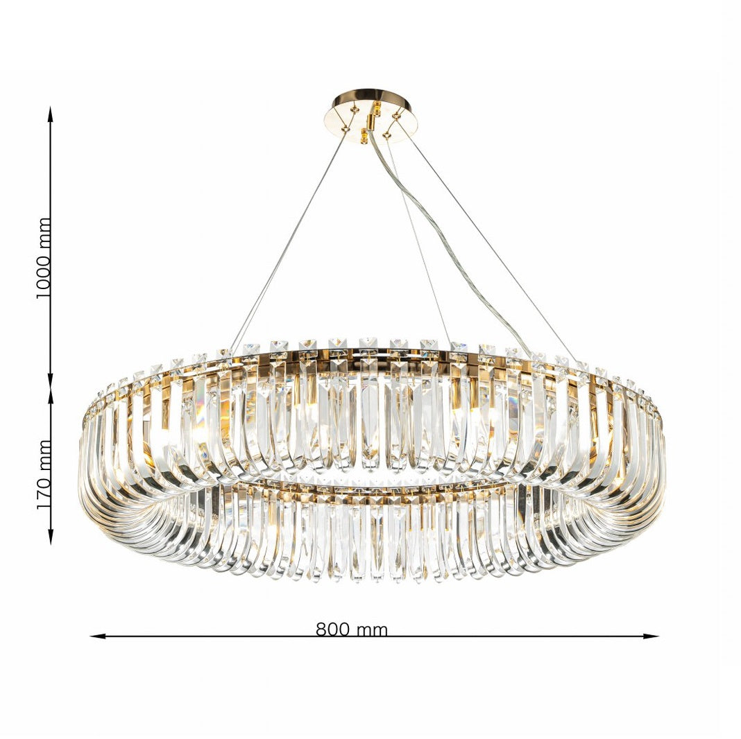 Lámpara colgante CARV - CLN132-D80P