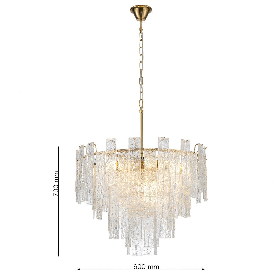 ICELUX Lampara colgante de cristal CLN133-D60