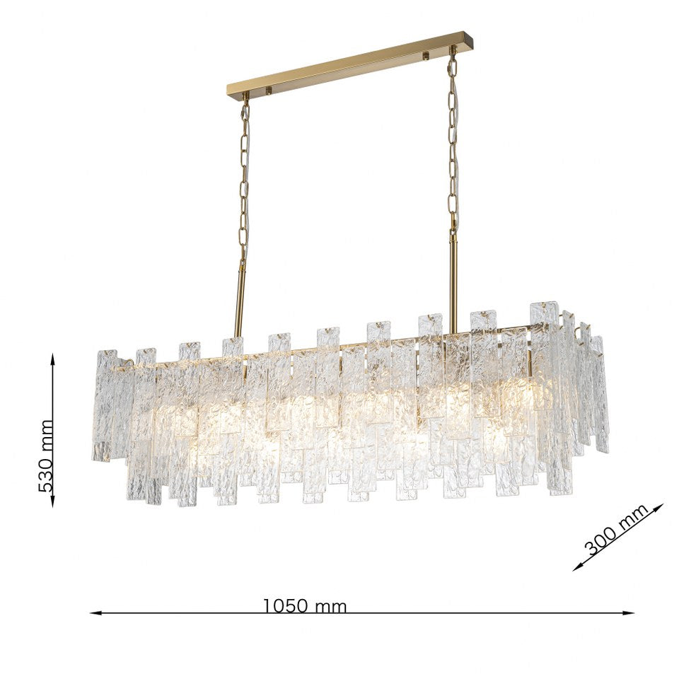 ICELUX Lampara colgante de cristal CLN133-L105