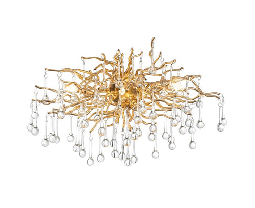 Aplique de pared de Cristal RAINDROP Dorado - CLN192-3W