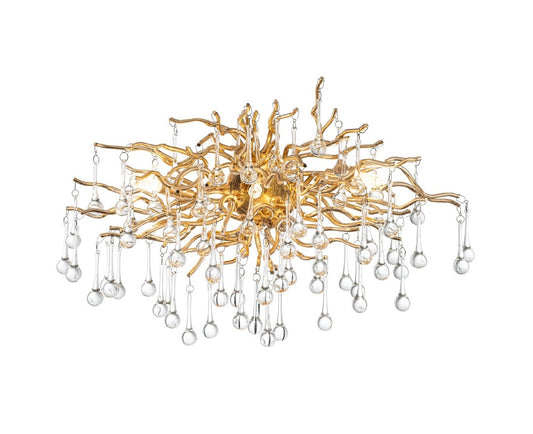 Aplique de pared de Cristal RAINDROP Dorado - CLN192-3W