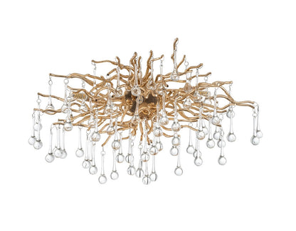 Aplique de pared de Cristal RAINDROP Dorado - CLN192-3W