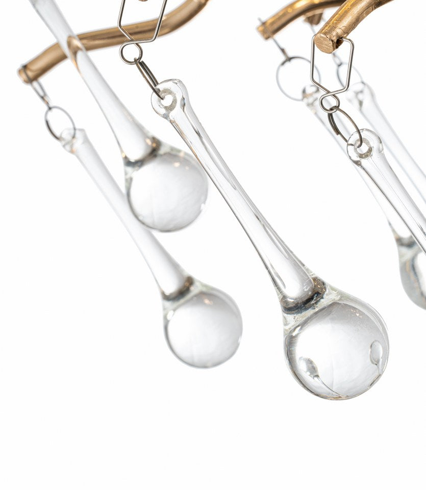 Aplique de pared de Cristal RAINDROP Dorado - CLN192-3W