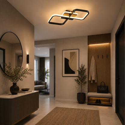 Lámpara de techo LED LOOP Negra | FL6014-C