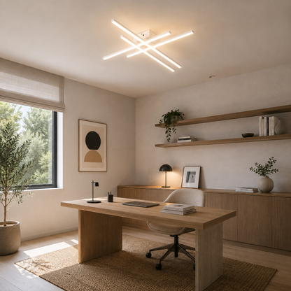 Lámpara de techo LED WAVE Blanco | FL6008-C