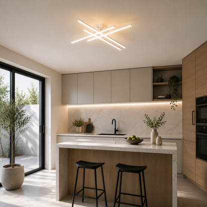 Lámpara de techo LED WAVE Blanco | FL6008-C