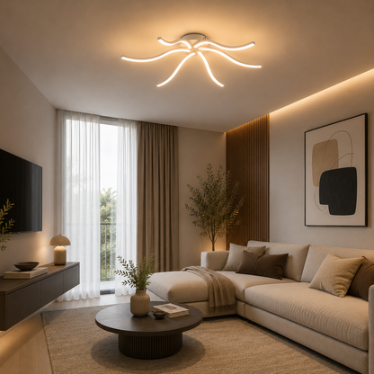 Lámpara de techo LED WAVE Blanco | FL6002-C