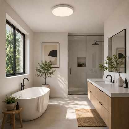 Plafón LED Circular Techo Salón NUBLE | Blanco Ø45 cm CCT