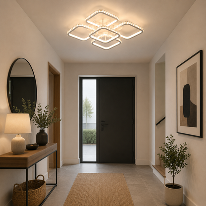 Lámpara LED Cuadrada Techo Salón DIAMANT | Blanco CCT