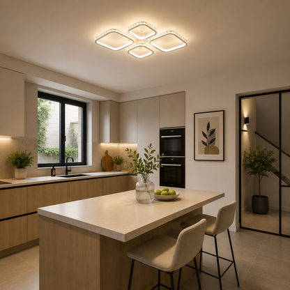 Lámpara LED Cuadrada Techo Salón DIAMANT | Blanco CCT