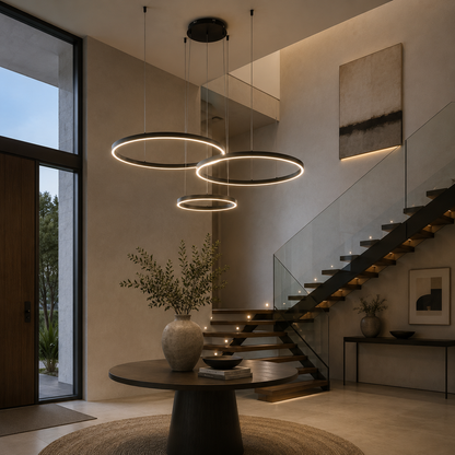Lámpara Colgante LED Helix | Negro CCT Atenuable - FL6035-3P