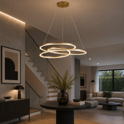 Lámpara Colgante LED Nexus | Dorada CCT Atenuable - FL6025-P