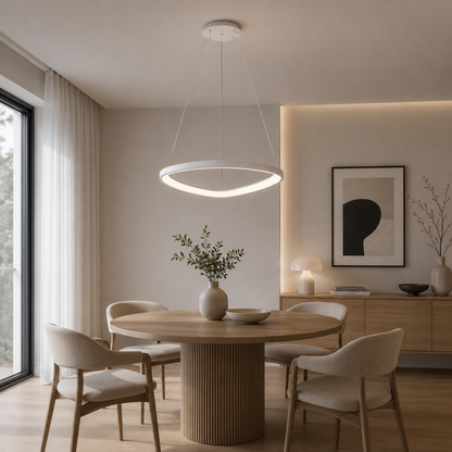 Lámpara Colgante LED Triangular | Negra/Blanca/Dorada CCT | FL6592-D51P