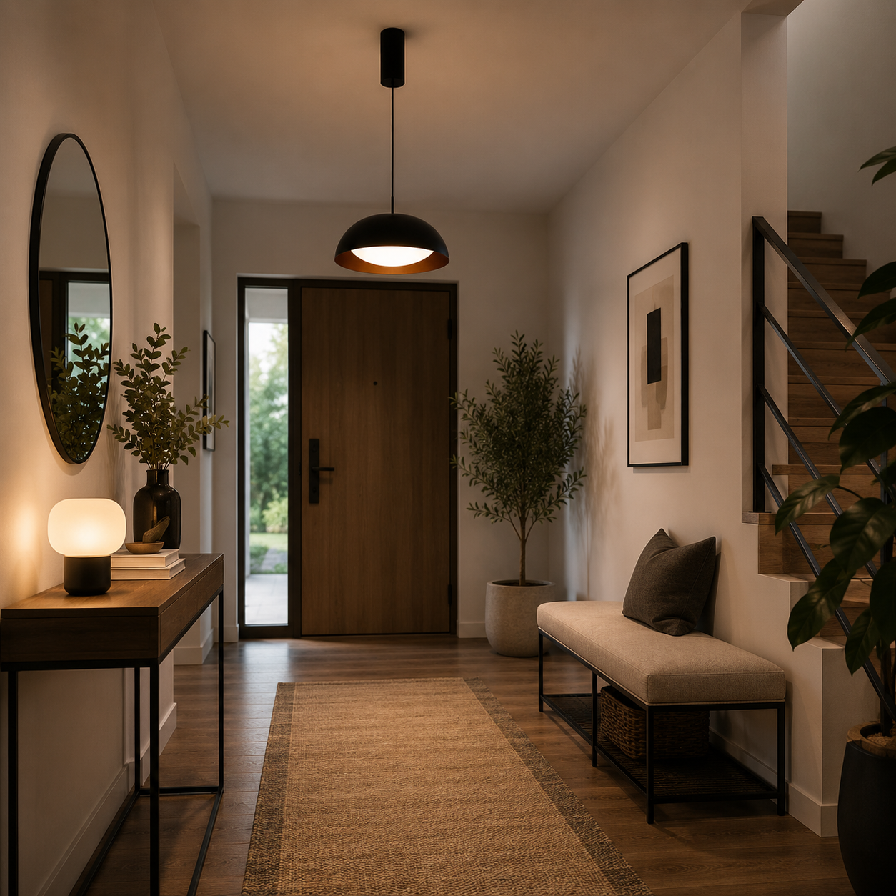Lámpara Colgante LED Campana Comedor SEMIS | Negra CCT Atenuable