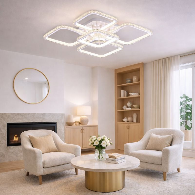 Lámpara de techo DIAMANT WH FL607-5C