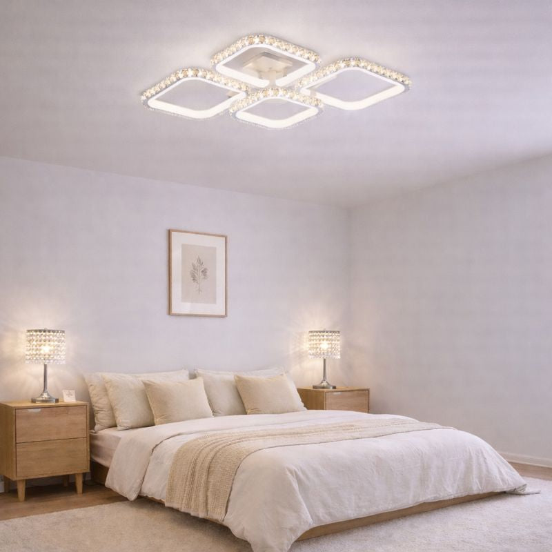 Lámpara de techo DIAMANT WH FL604-4C