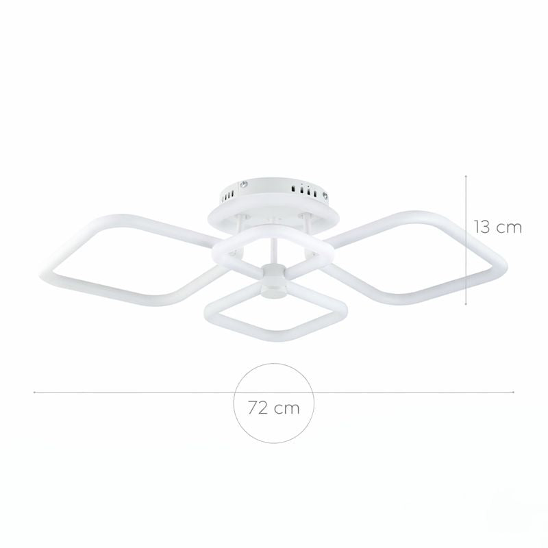 Lámpara LED Geométrica Techo Salón NEO | Blanco Atenuable