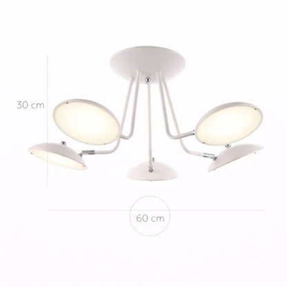 Lámpara LED Orientable Techo Salón NASHVILLE | Blanco 5 Luces