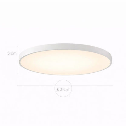 Plafón LED Circular Techo Salón CLERO | Blanco Ø50 cm 4000K