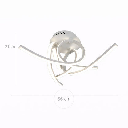 Lámpara LED Curva Techo Salón MIMO | Blanca Luz 4000K