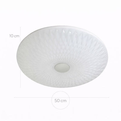 Plafón LED Circular Techo Salón STELAR | Blanco Ø50 cm CCT