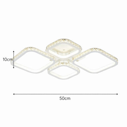 Lámpara LED Cuadrada Techo Salón DIAMANT | Blanco CCT