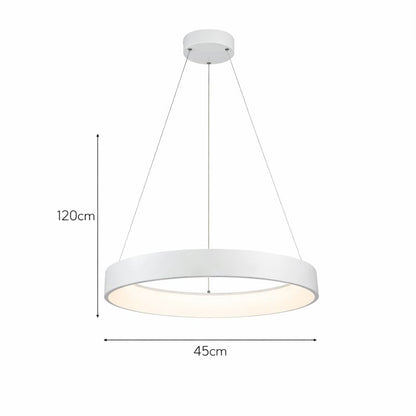 Lámpara Colgante LED Redonda Comedor PLICE | Blanca CCT