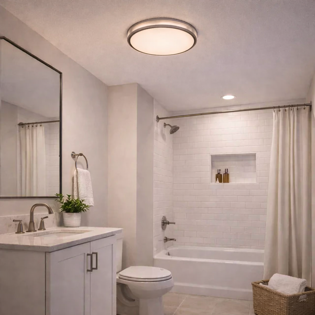 Plafón LED Circular Techo Salón SIMPLE | Blanco Ø45 cm CCT