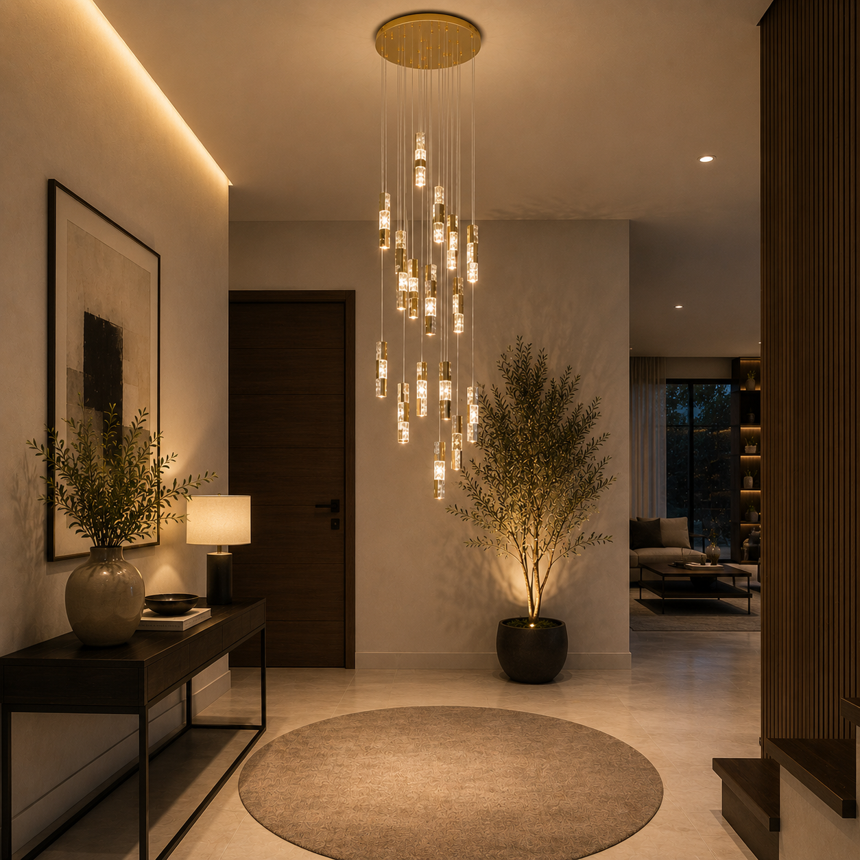 Lámpara colgante Stair LP128-18GD