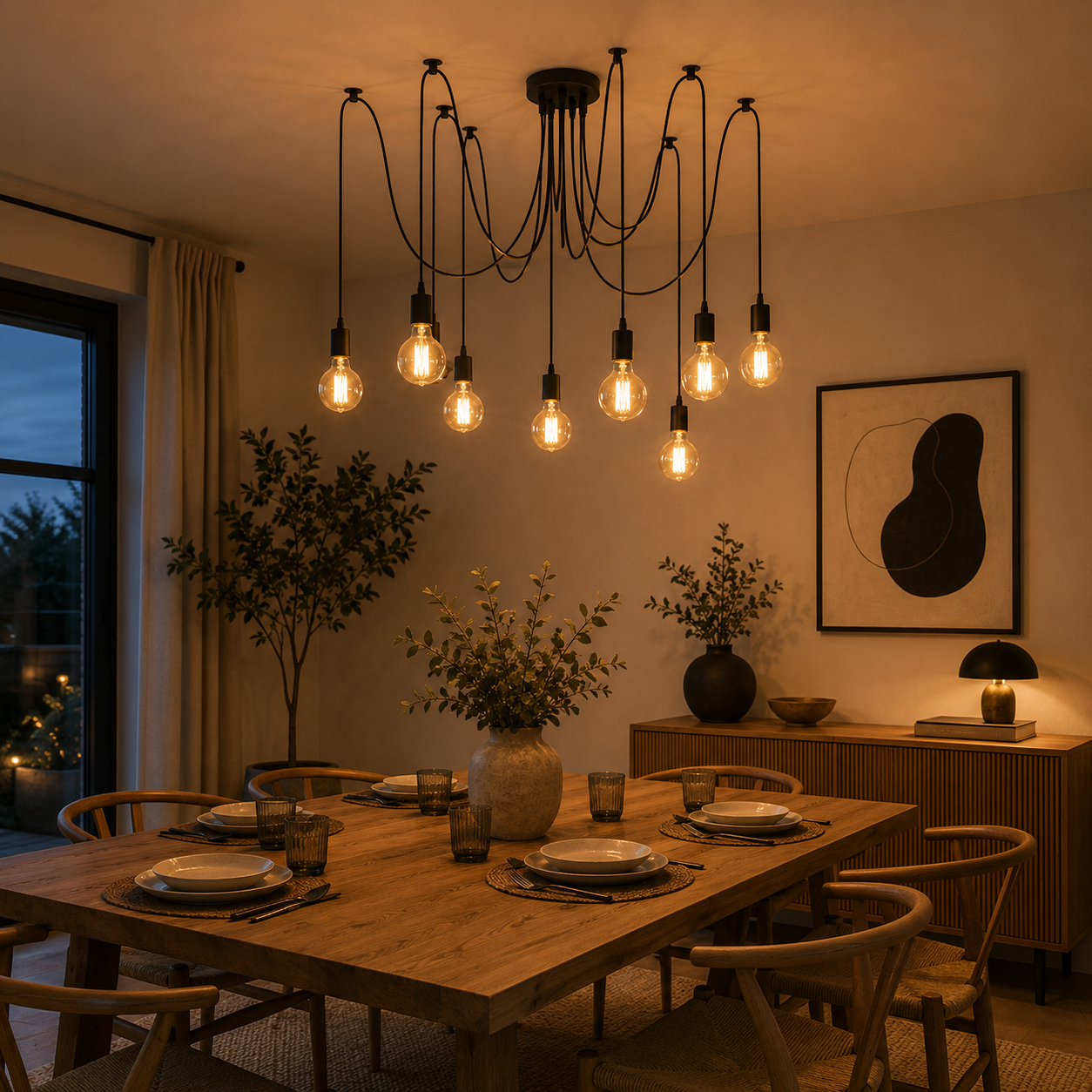 Lampara colgante DROP - FL6576-8P