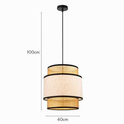 Lampara colgante BAMBOO LOFT - LP5153-D40P