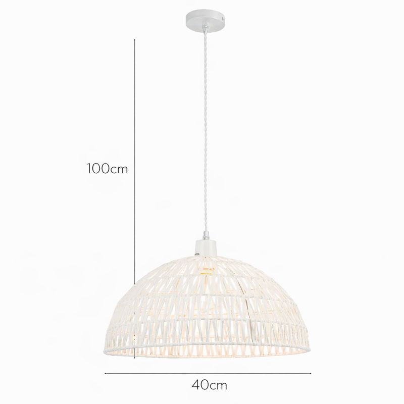 Lampara colgante blanca ECOPAPER - LP5134-D40P