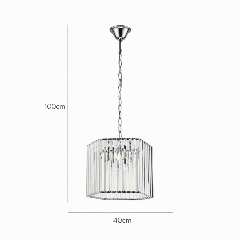 Lámpara de cristal HEXCRIS - CLN187-D40