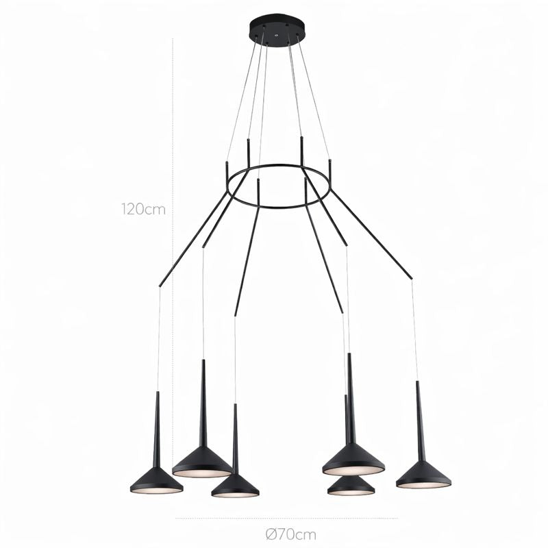 Lámpara colgante MAR LP5013-6P