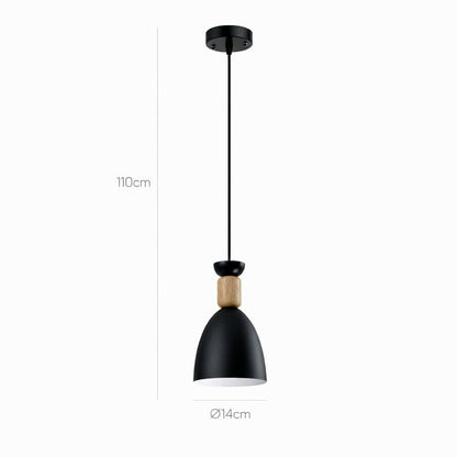 Lámpara colgante MOLIN FL664-1P BK