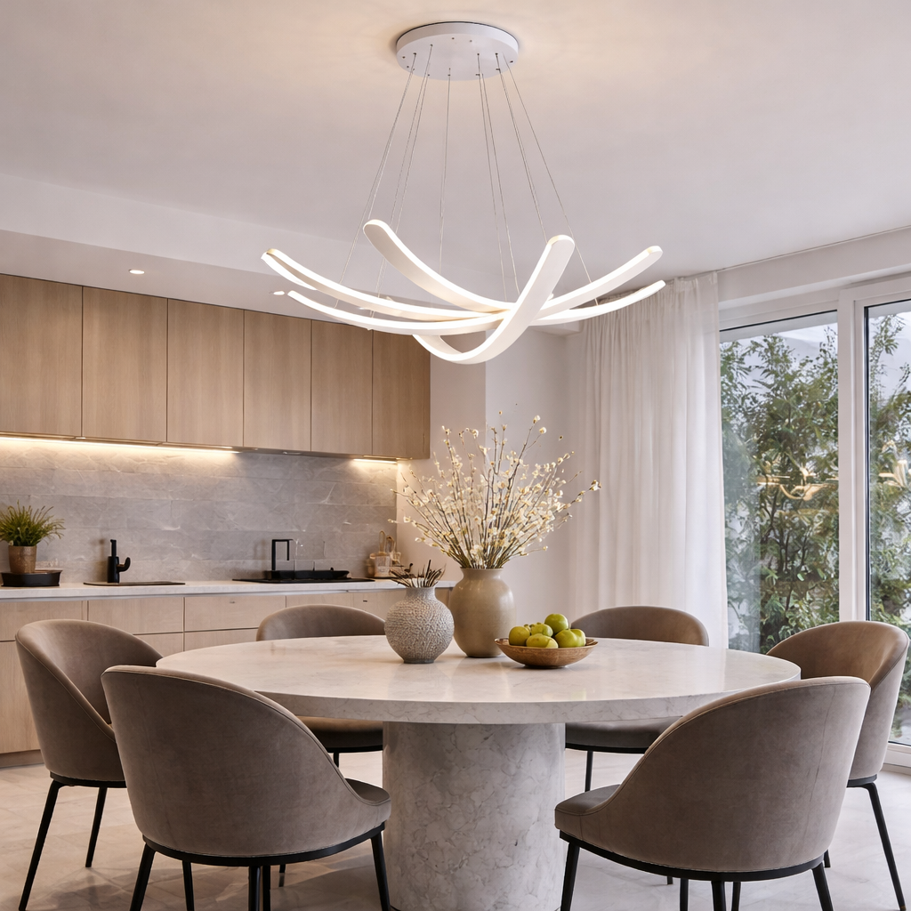 Lámpara Colgante LED Dormitorio SATURN | Negra CCT Atenuable