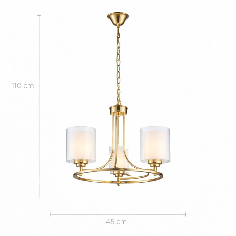Lámpara colgante MILTON LP468-3