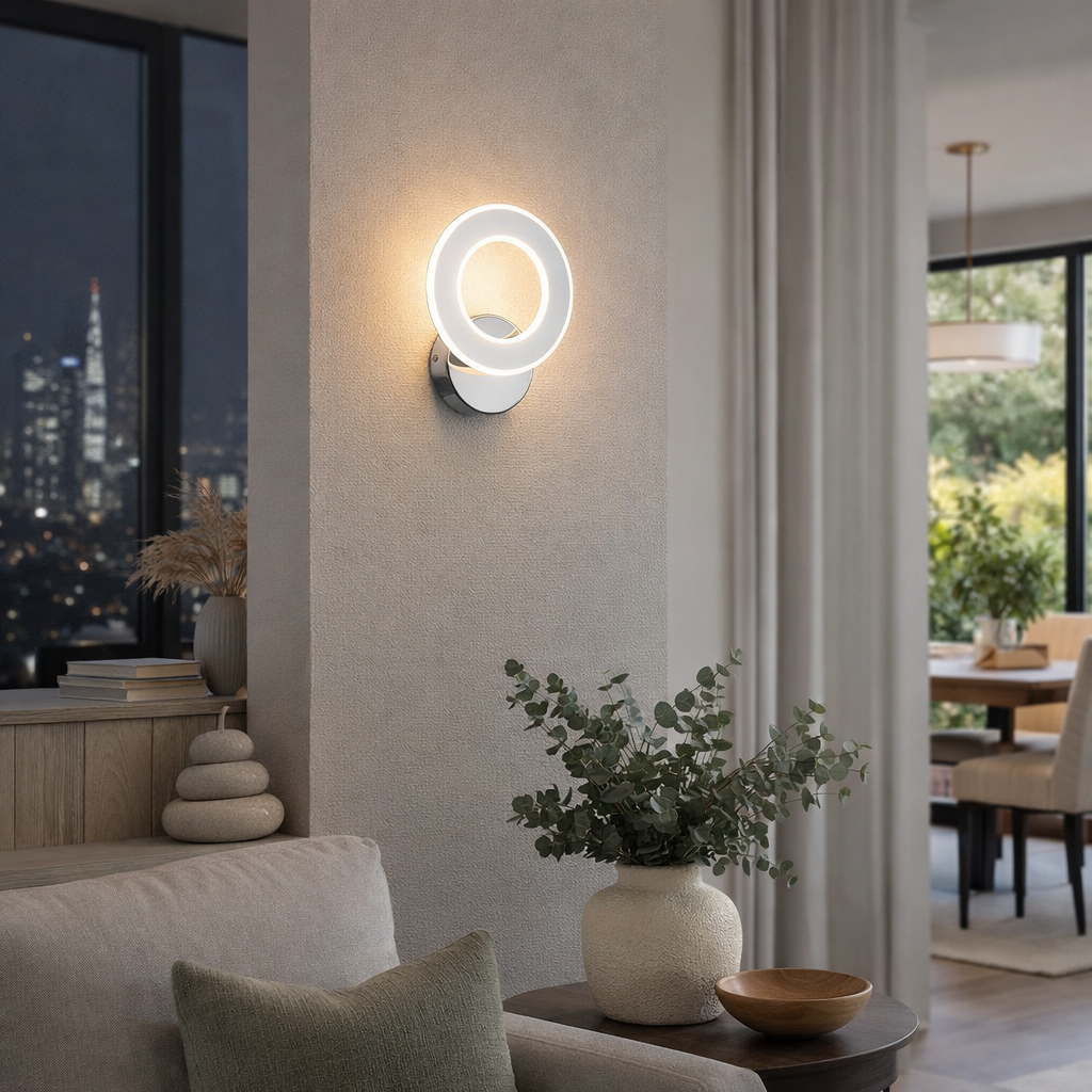 Aplique De Pared Led CCT Gris