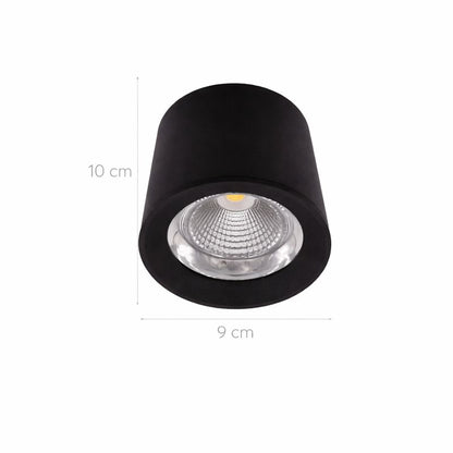 Foco Basic Led 10W Integrado Negro