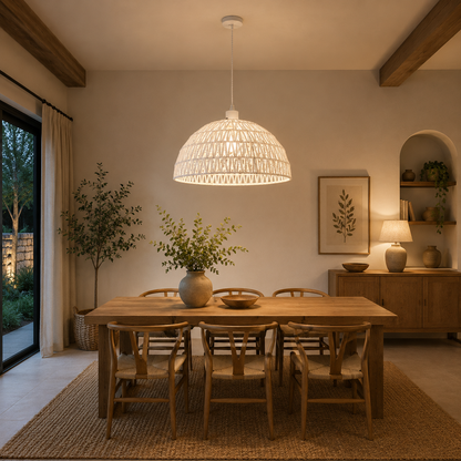 Lampara colgante blanca ECOPAPER - LP5134-D40P