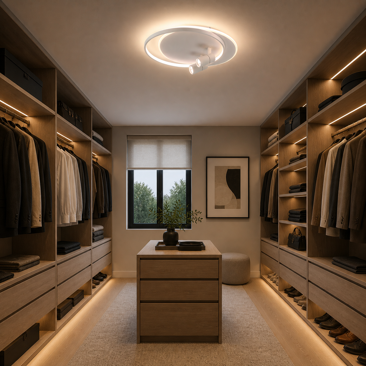 Lámpara LED Circular Techo Salón DALMO | Blanco Atenuable CCT