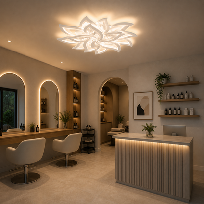 Lámpara LED Floral Techo Salón STAR | Blanco Atenuable CCT
