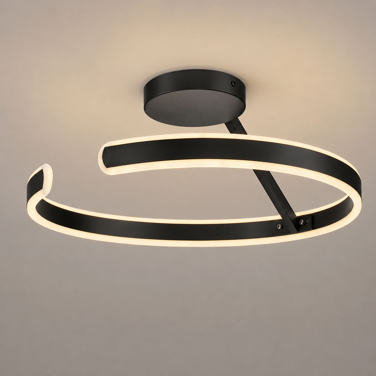 Lámpara de techo LED Arcus Negra | FL6027-C